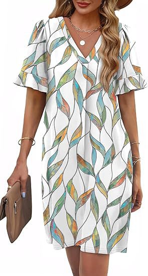 Robe décontractée en lin pour femmes Chic und Stil