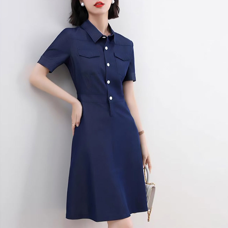 Robe chemise femme avec bouton devant Chic und Stil