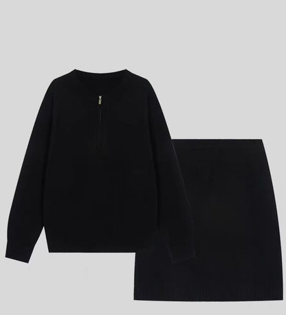 Pull en tricot pour femmes avec une coupe moderne et une fermeture éclair décorative Chic und Stil