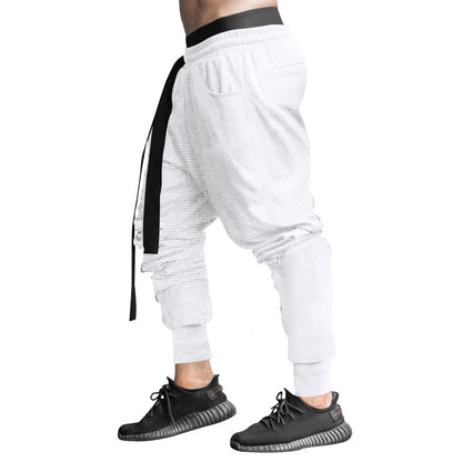 Men's casual harem pants with elastic waistband and side pockets Chic and style