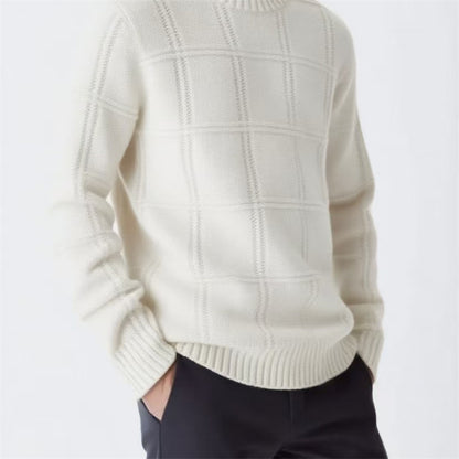 Pull en tricot pour hommes avec design texturé Chic und Stil