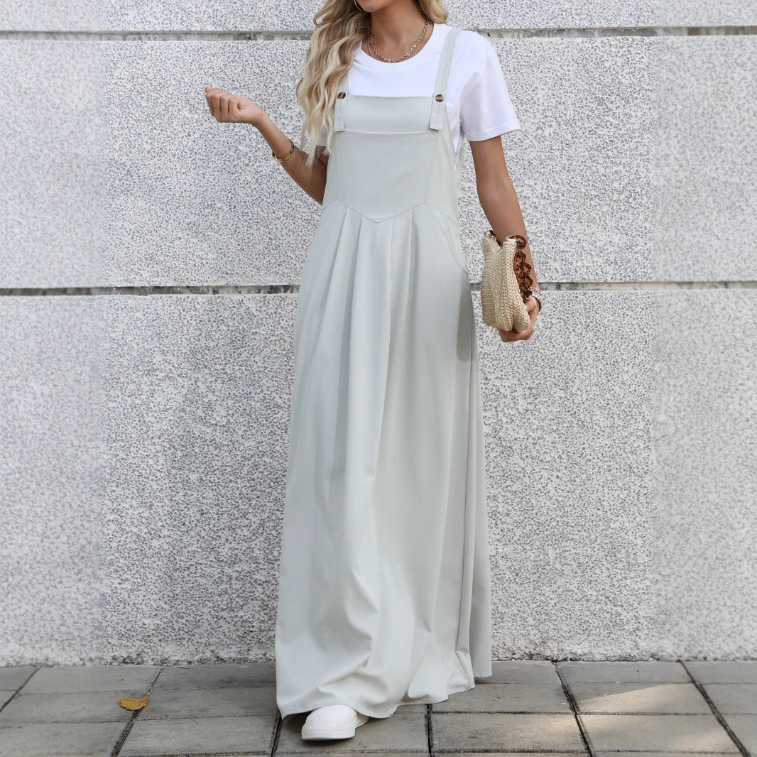 Robe maxi en denim ajustable pour femmes Chic und Stil