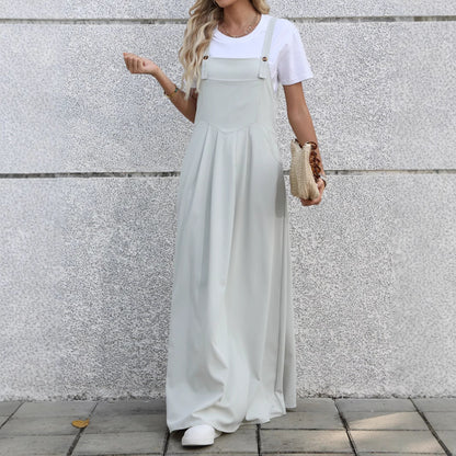 Robe maxi en denim ajustable pour femmes Chic und Stil