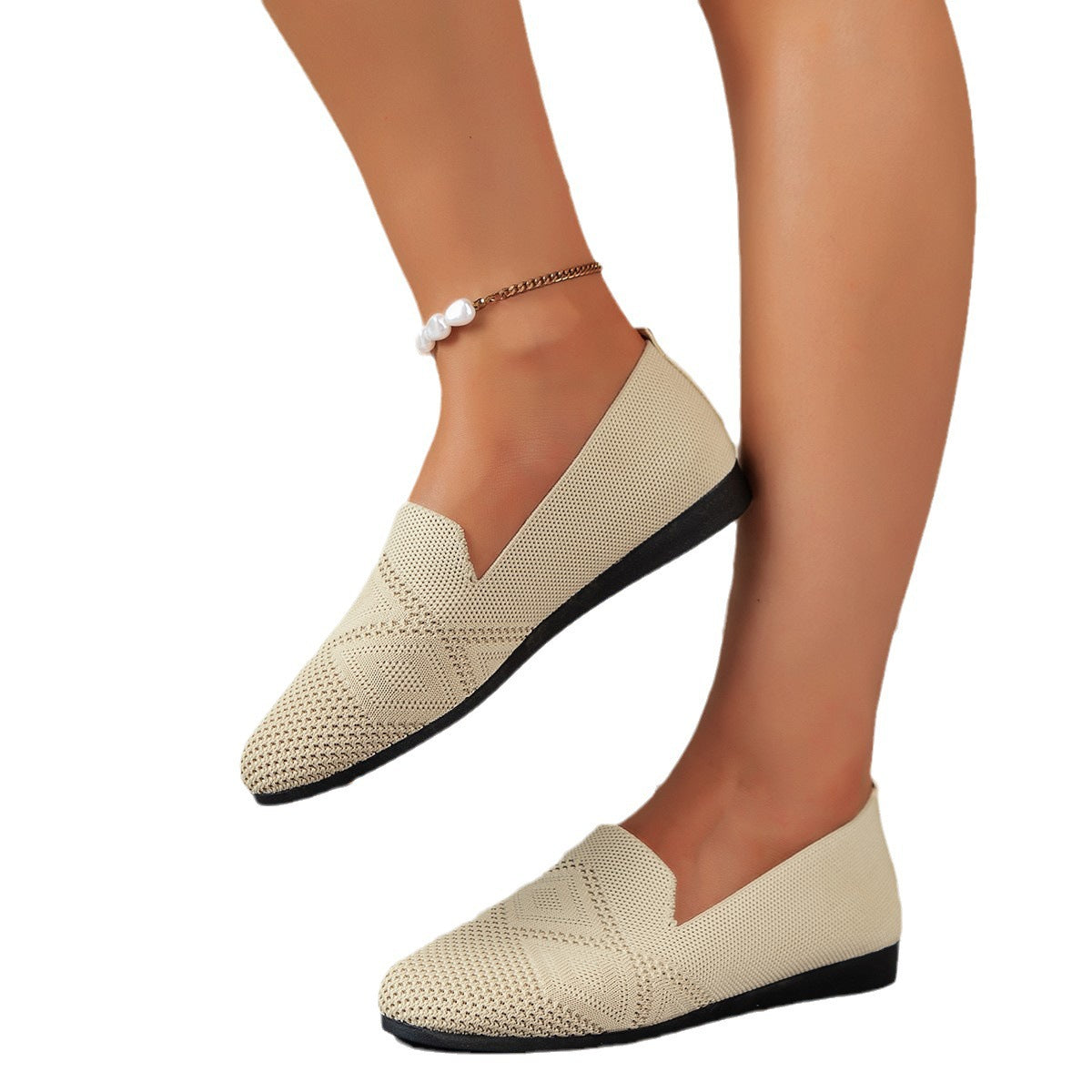 Ballerine respirante pour femmes à enfiler avec semelle flexible Chic und Stil