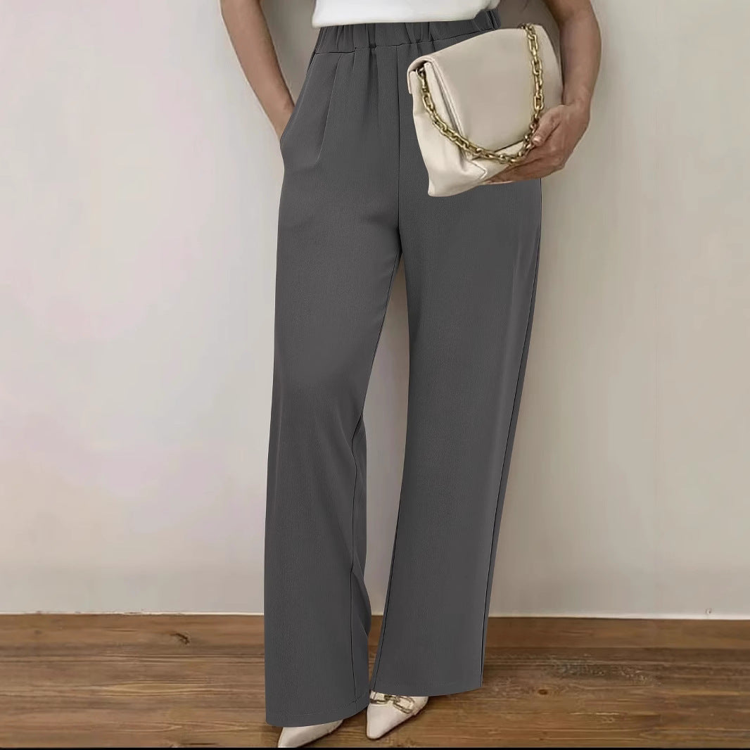 Women Elegant Wide Pleated Pants Chic and Style