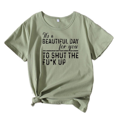 T-shirt graphique décontracté pour femmes Chic und Stil 1751262072