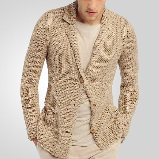 Blazer en tricot pour homme au design naturel et rustique avec poches pratiques Chic und Stil