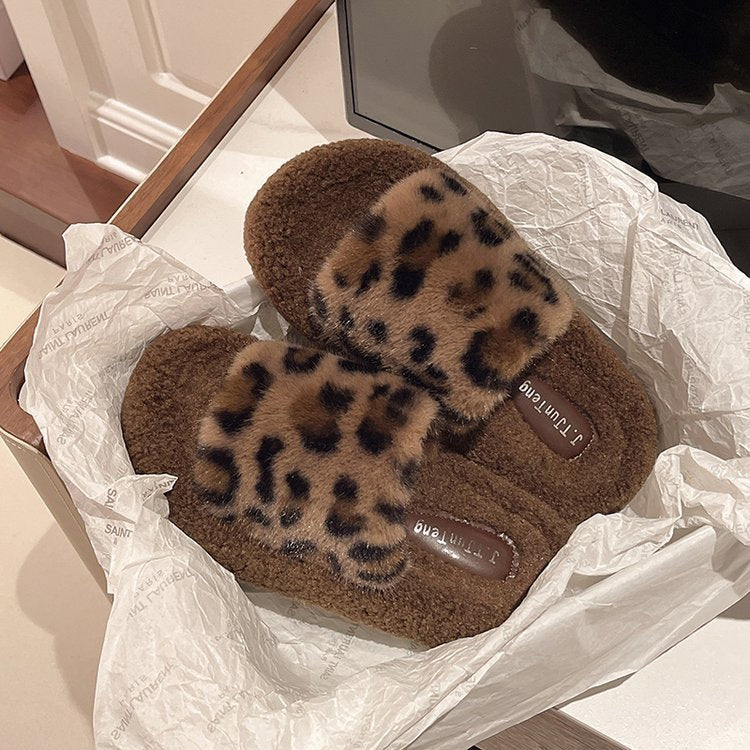 Women soft animal print slippers Chic and Style