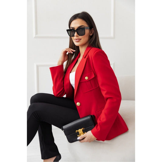 Blazer cintré classique à double bouton pour femmes avec détail de poches Chic und Stil