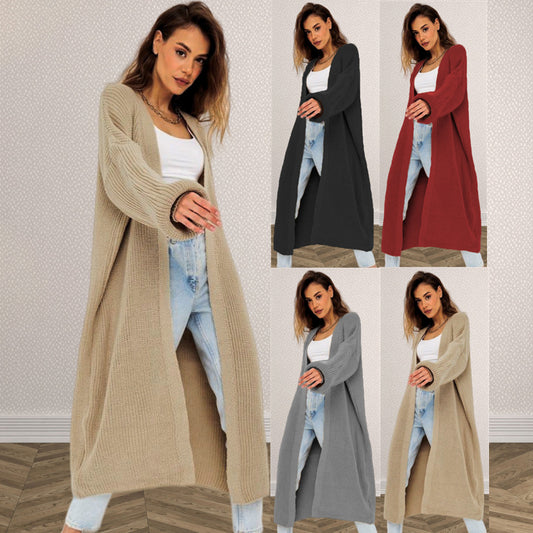 Cardigan en grosse maille pour femmes avec coupe ouverte et élégance décontractée Chic und Stil