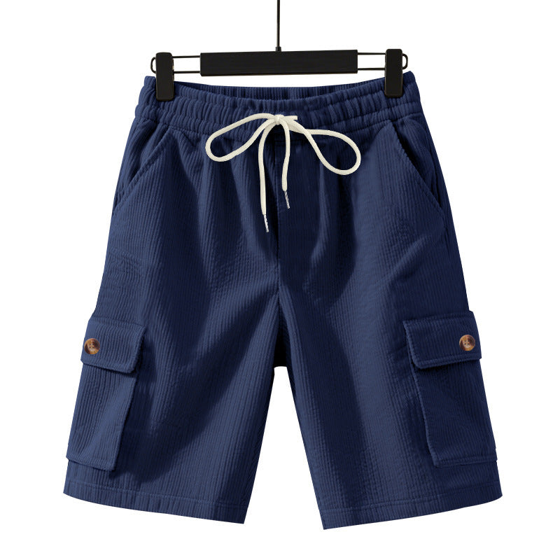 Shorts cargo décontractés pour hommes avec taille élastique et poches latérales pratiques Chic und Stil