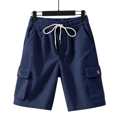 Shorts cargo décontractés pour hommes avec taille élastique et poches latérales pratiques Chic und Stil