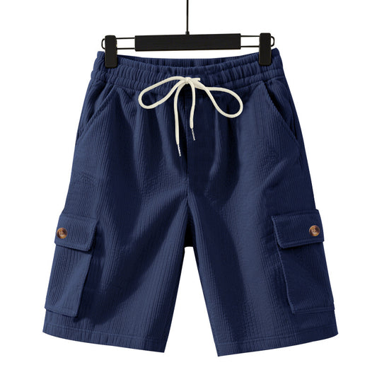 Shorts cargo décontractés pour hommes avec taille élastique et poches latérales pratiques Chic und Stil