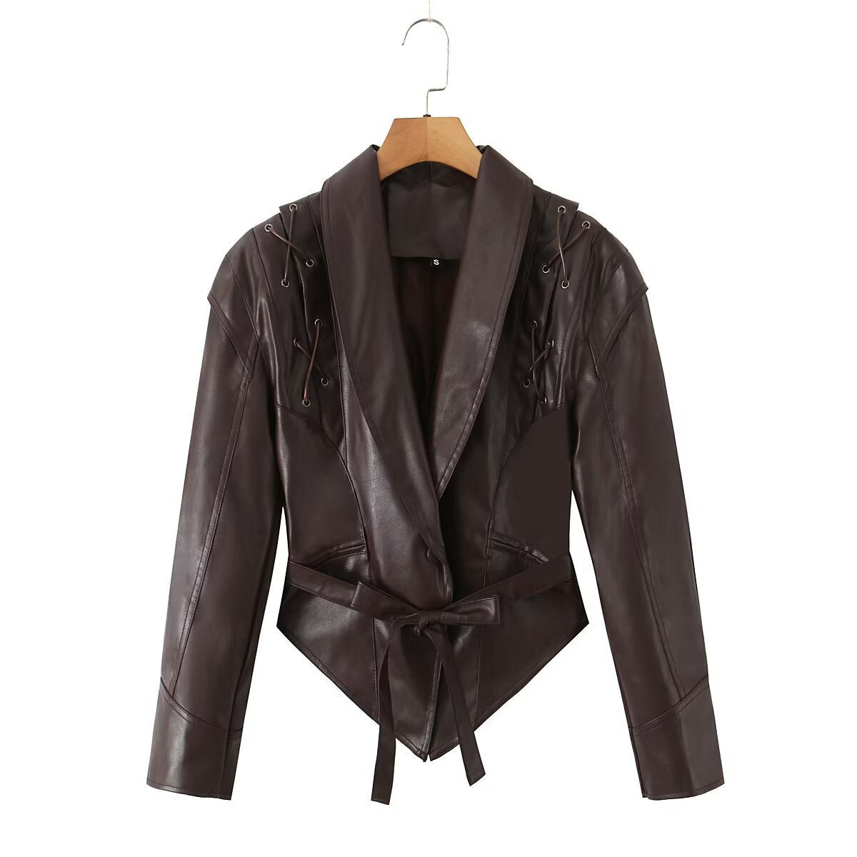 Blazer en cuir designer pour femmes Chic und Stil