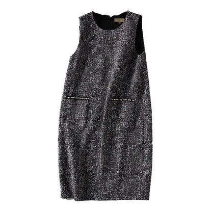 Robe shift texturée pour femme avec poches Chic und Stil
