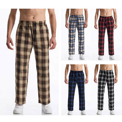Men's flannel pajama pants with comfortable elastic waistband Chic and Style