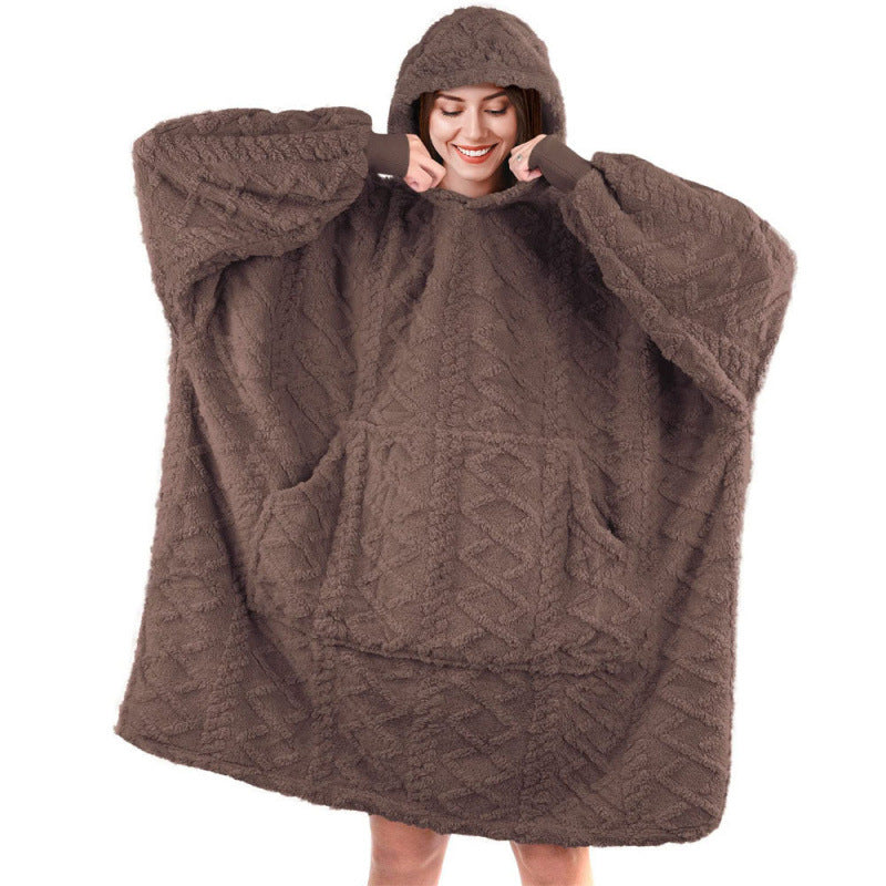 Pull en peluche pour femmes avec capuche et poches pratiques Chic und Stil