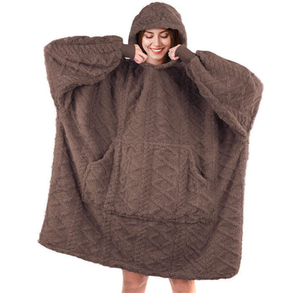 Pull en peluche pour femmes avec capuche et poches pratiques Chic und Stil