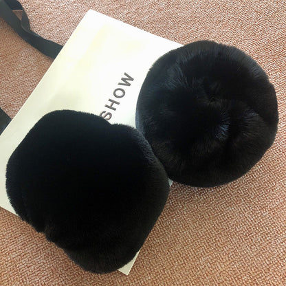 Dames Glaçage en peluche protège-oreilles Chic und Stil