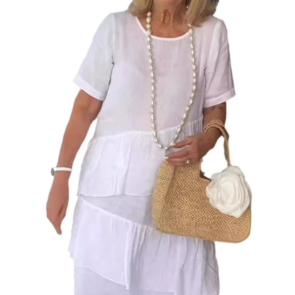 Robe d'été décontractée pour femmes avec un ourlet flottant Chic und Stil