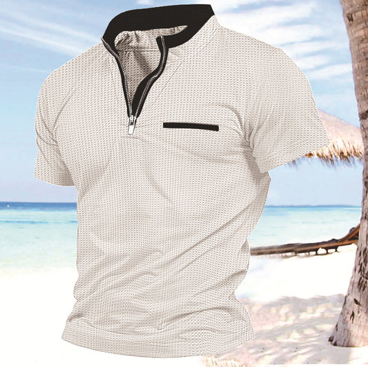 Homme zip-front loisirs performance top Chic und Stil
