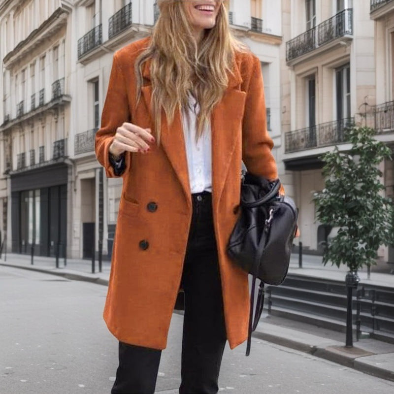 Dames Élégant Trench-coat en Boucle Chic und Stil