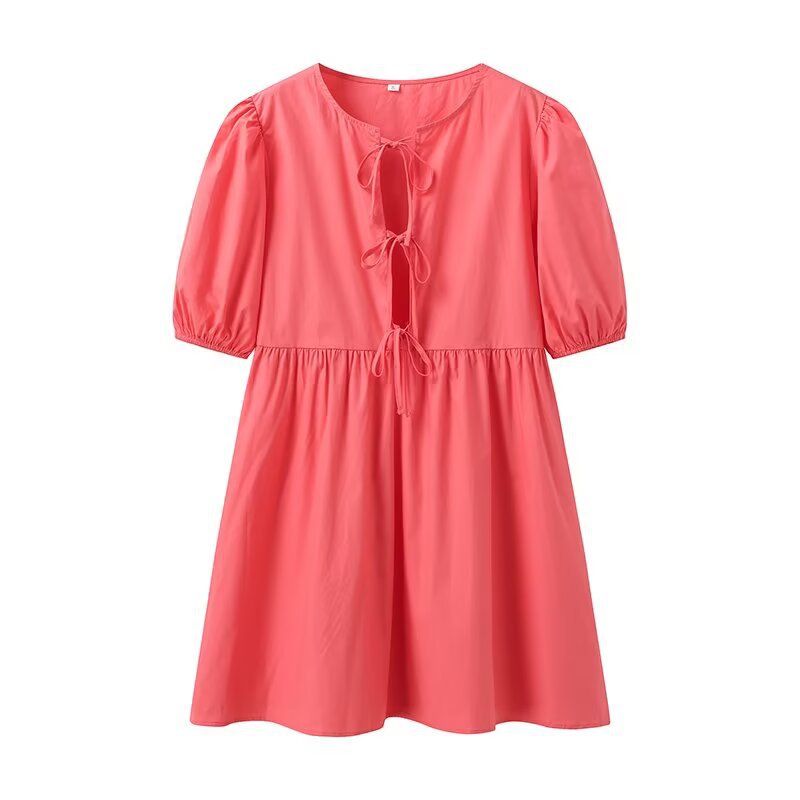 Robe d'été pour femmes avec motif léopard décontracté et manches volumineuses Chic und Stil