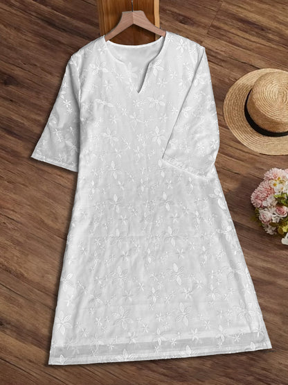 Robe d'été aérienne pour femmes avec des accents en dentelle raffinés Chic und Stil