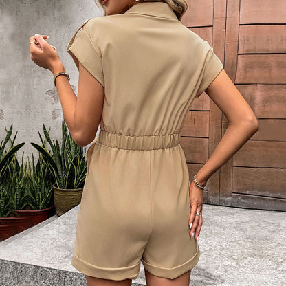 Salopette utility femme avec cordon de taille ajustable Chic und Stil