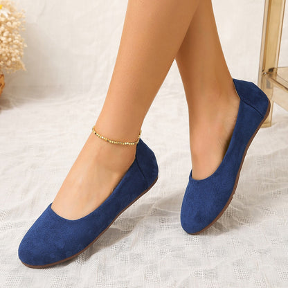 Dames Chaussons confortables en daim doux avec une semelle antidérapante Chic und Stil