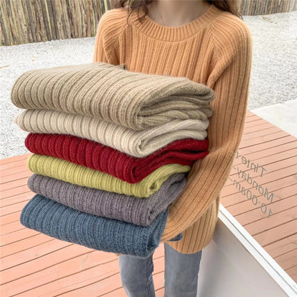 Pull en tricot confortable pour femmes avec une coupe ample et une structure en côtes Chic und Stil
