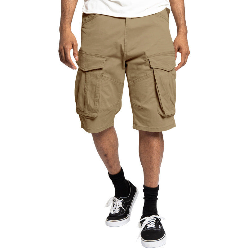 Shorts cargo pour hommes avec poches polyvalentes et taille élastique Chic und Stil