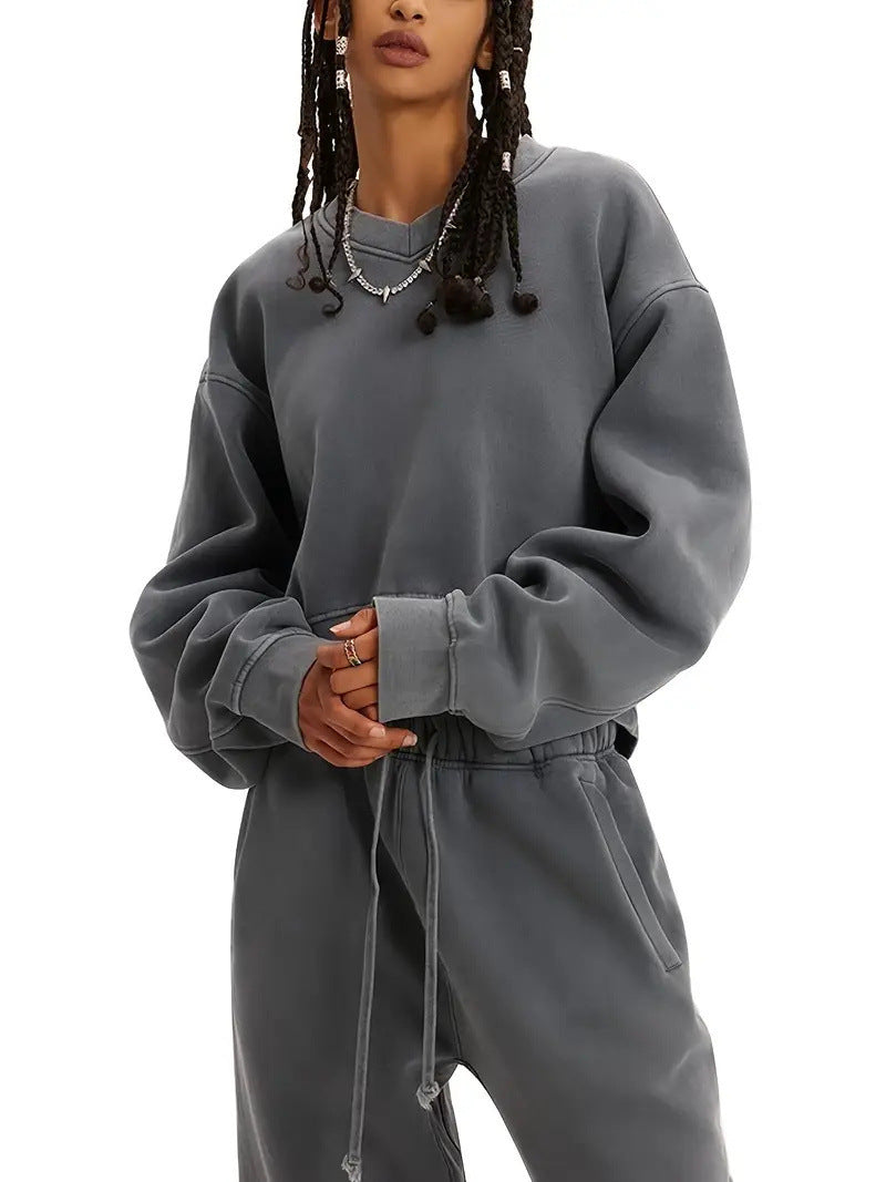 Pull-over sweat décontracté oversized pour dames avec une coupe décontractée Chic und Stil