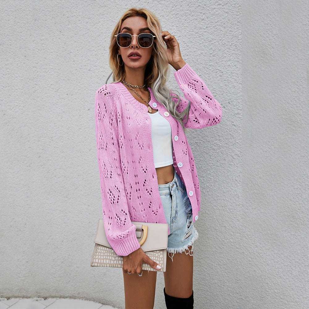 Dames gilet tricot léger avec mailles ouvertes Chic und Stil