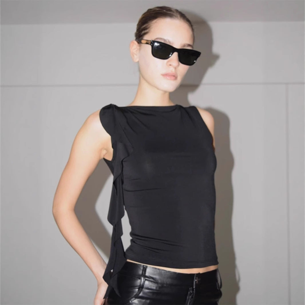 Chemisier à bretelles volantées Chic und Stil