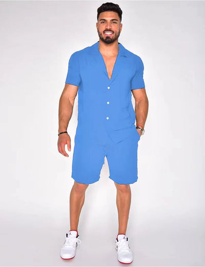 Chemise à manches courtes pour hommes Set Chic und Stil