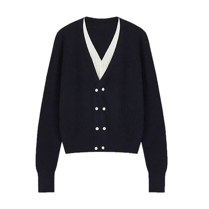 Cardigan en maille superposée pour femmes Chic und Stil