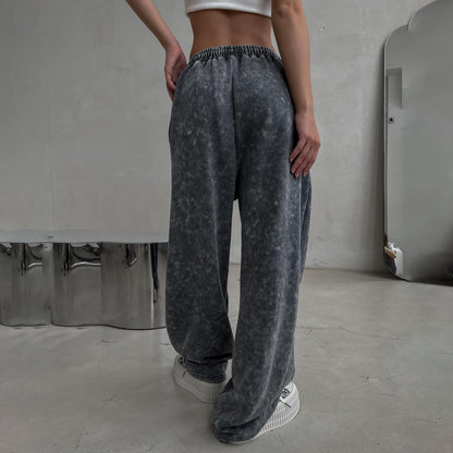 High-waisted casual pants for women with original wash effect Chic und Stil