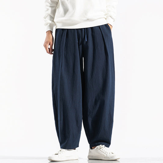 Casual Harem Pants for Men with Elastic Waist and Deep Side Pockets Chic and Style