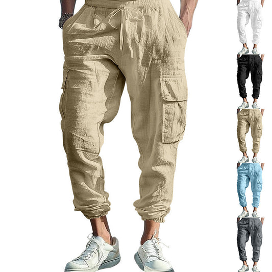 Men's cargo pants with elastic waistband and practical side pockets Chic and Style 1759578019