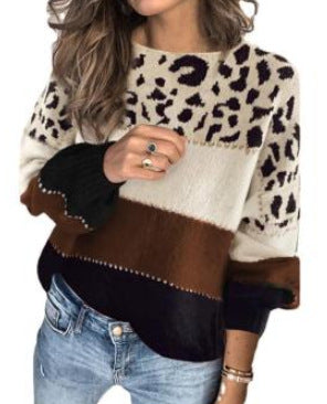 Pull en tricot douillet pour femmes avec motif animal moderne Chic und Stil
