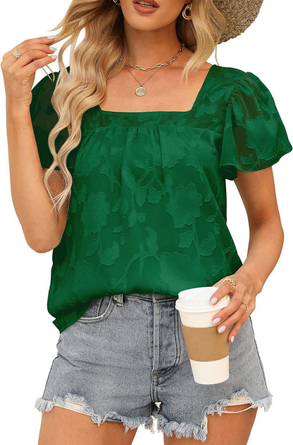 Dames élégante blouse avec un délicat motif floral Chic und Stil