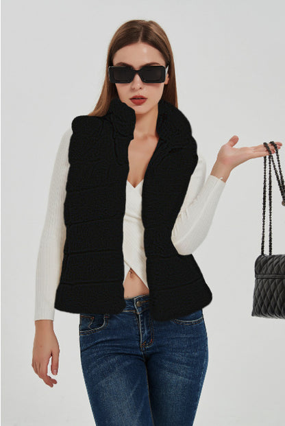 Dames Gilet matelassé à col montant et poches pratiques Chic und Stil