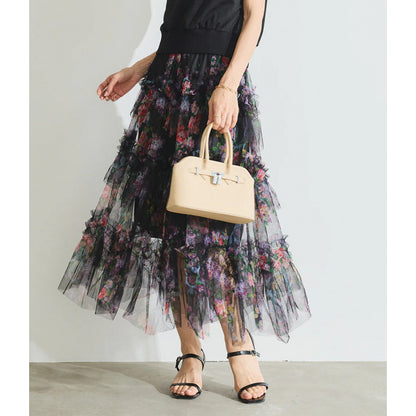 Jupe maxi fleuri Chic und Stil pour femmes