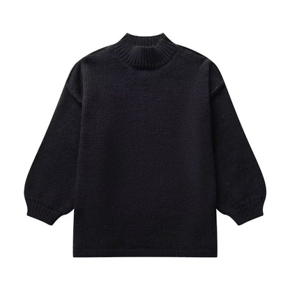Pull en tricot élégant pour femmes avec col montant et coupe décontractée Chic und Stil