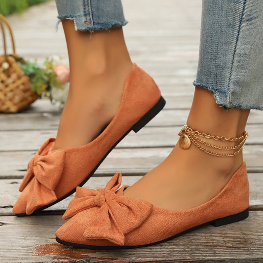Ballerines femme avec décoration de nœud élégante et doublure intérieure douce Chic und Stil