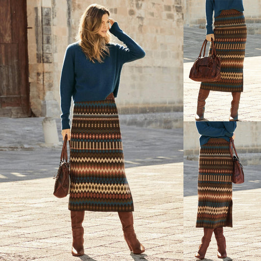 Jupe maxi bohème à motif Chic und Stil