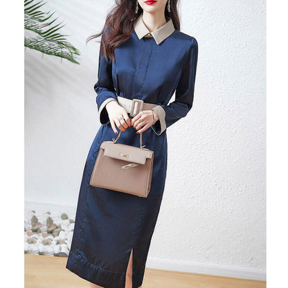 Robe chemise élégante pour femme avec ceinture Chic und Stil
