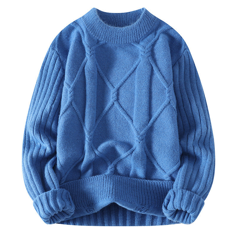 Dames élégant pull en tricot avec motif torsadé de haute qualité et coupe à la mode Chic und Stil