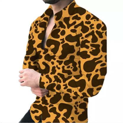 Chemise pour hommes avec un motif animal saisissant Chic und Stil